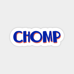 florida chomp lettering Sticker